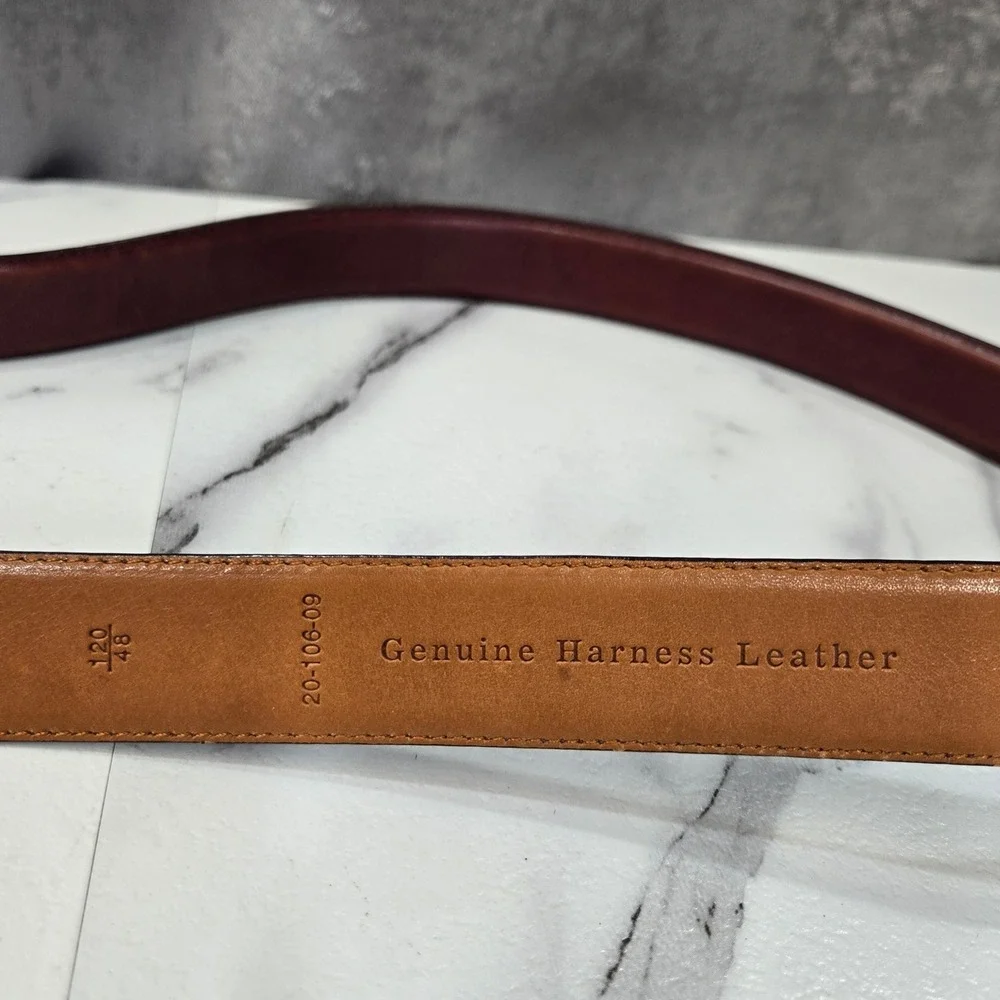 Arden Leather Co Harness Leather Belt Mens 48 Brown Classic Heritage Work